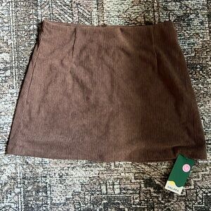 Halara brown corduroy skort